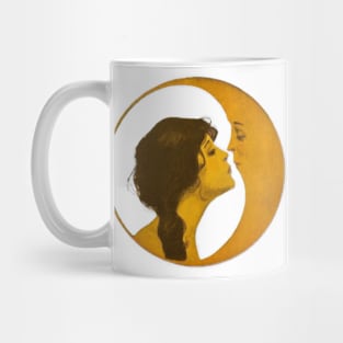 Girl kiss moon Mug